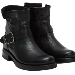 NEW! Frye Black Leather Buckle Boots