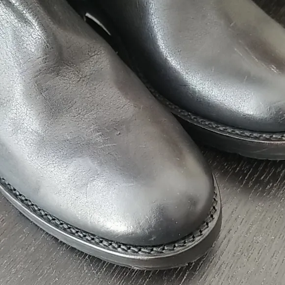 NEW! Frye Black Leather Buckle Boots