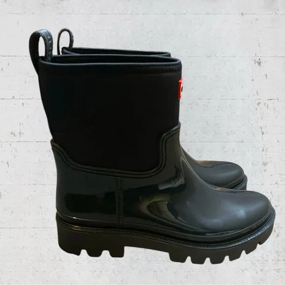 New HUNTER Women's Ella Chelsea Waterproof Winter Boot Size 8 Rain Boots