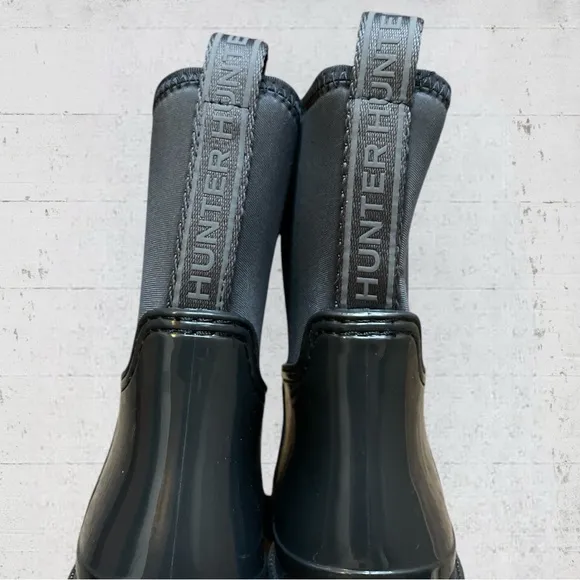 New HUNTER Women's Ella Chelsea Waterproof Winter Boot Size 8 Rain Boots