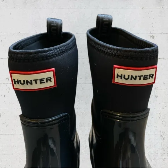 New HUNTER Women's Ella Chelsea Waterproof Winter Boot Size 8 Rain Boots