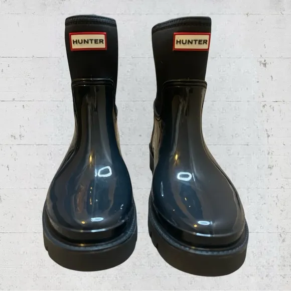 New HUNTER Women's Ella Chelsea Waterproof Winter Boot Size 8 Rain Boots