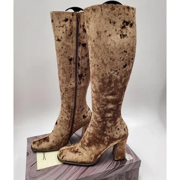 New in Box-Jeffrey Campbell Naissance Knee High Boots- 8.5-Velvet- No Offers