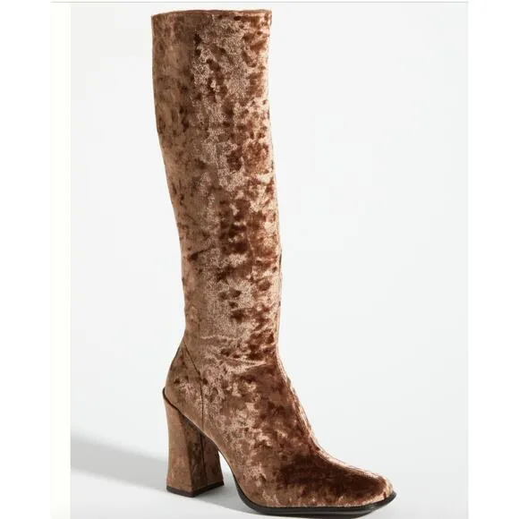 New in Box-Jeffrey Campbell Naissance Knee High Boots- 8.5-Velvet- No Offers