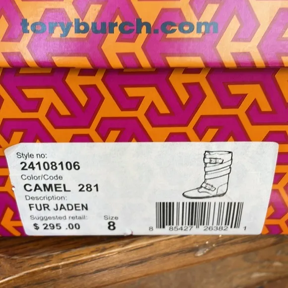 New In Box No Longer Available Tory Burch Fur Jaden Boots 8