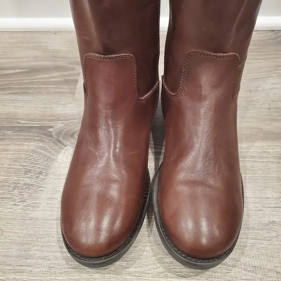 NEW Italian Shoemakers Antonia Brown Leather Boots