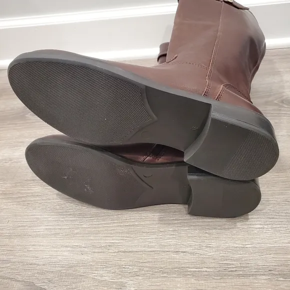 NEW Italian Shoemakers Antonia Brown Leather Boots