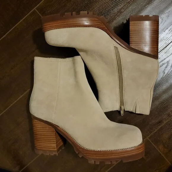 NEW Jeffrey Campbell Momby Boots Womens 11 Suede Chunky Retro Boho Chic