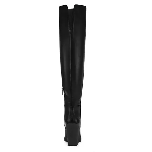 NEW Jessica Simpson Cassida Pointed Over Knee Thigh High Wedge Boots