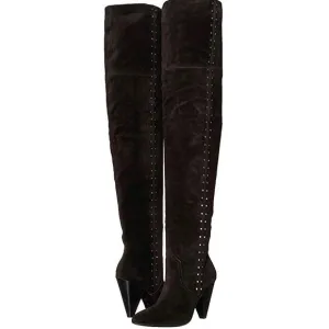 NEW Joie Gallison Black Suede Over The Knee Boots