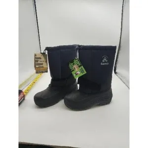 New Kamik Unisex Kids Snow Boot Blue Waterproof Fleece Lined Size 6 New