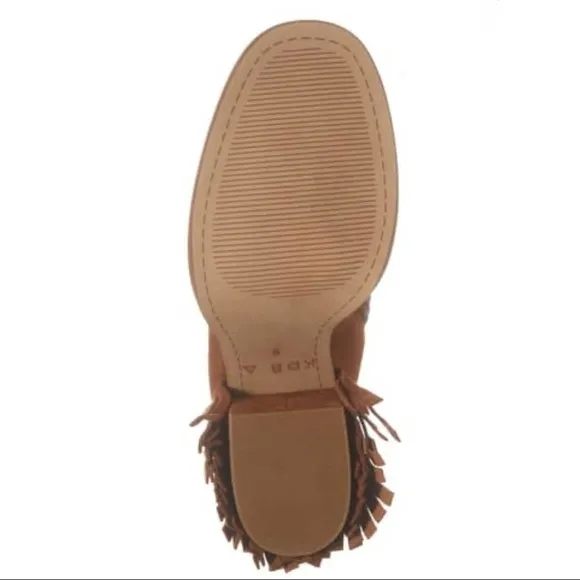 NEW Kelsi Dagger Brooklyn Linx Suede Fringe Boots