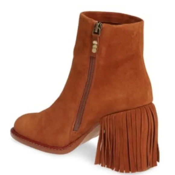 NEW Kelsi Dagger Brooklyn Linx Suede Fringe Boots