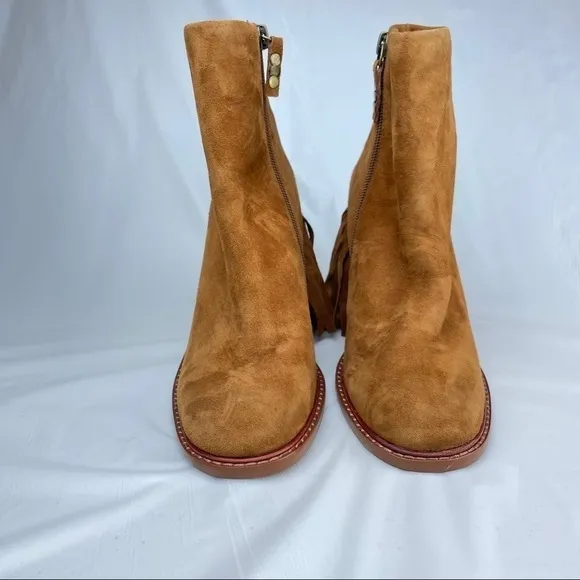 NEW Kelsi Dagger Brooklyn Linx Suede Fringe Boots