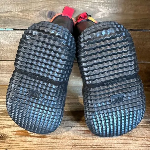 New Kids Hunter Black Rainbow Sherpa Lined Rubber‎ Snow Winter Boots Size 7 C