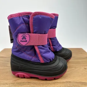 New Kids Kamik Snowbug 5 Insulated Faux Fur Lined Waterproof Snow Boots Size 7 C