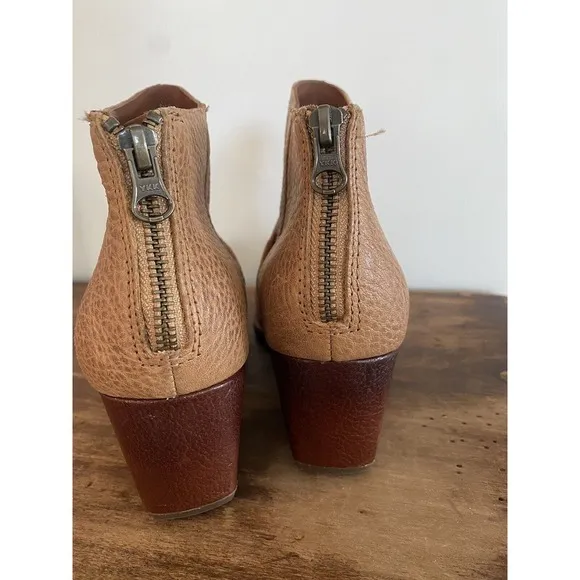New Kork-Ease Womens Kissel Leather Boots Sz 6.5 Bootie in Dhiaphano K41411 Nude