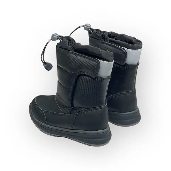 new Lands End ❄︎ Waterproof Winter Snow Boot ❄︎ Black ❄︎ Unisex Toddler 8 ❄︎