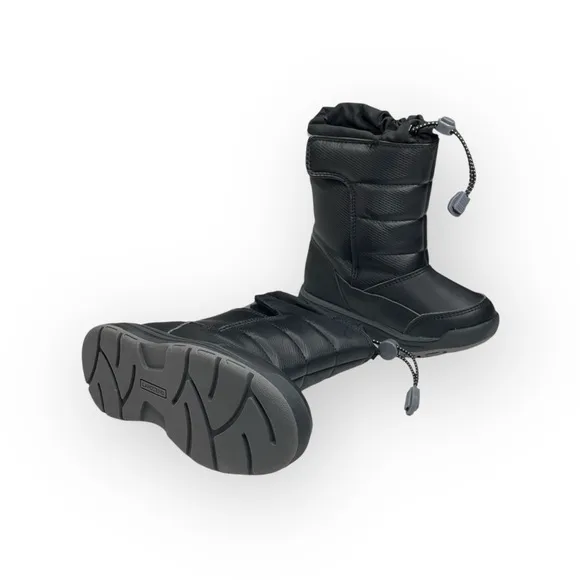 new Lands End ❄︎ Waterproof Winter Snow Boot ❄︎ Black ❄︎ Unisex Toddler 8 ❄︎