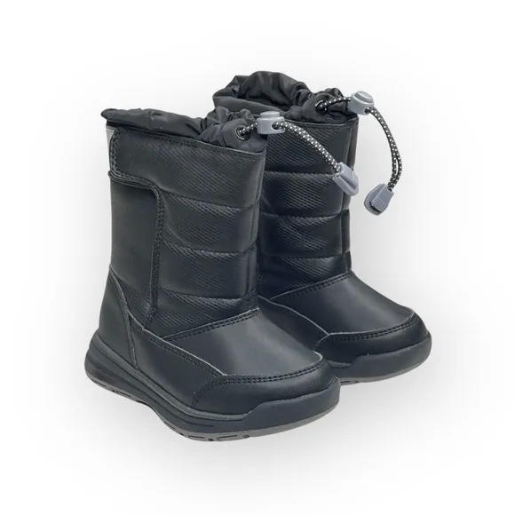 new Lands End ❄︎ Waterproof Winter Snow Boot ❄︎ Black ❄︎ Unisex Toddler 8 ❄︎