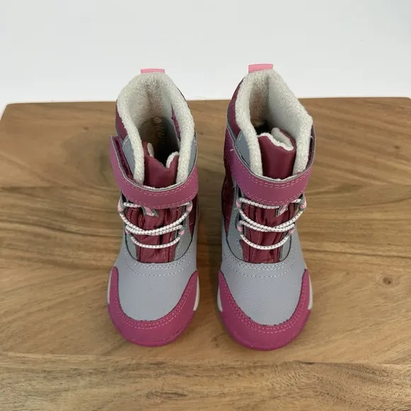 New Little Kids Merrell Snow Storm 2.0 Purple Insulated Waterproof Boots Sz 5