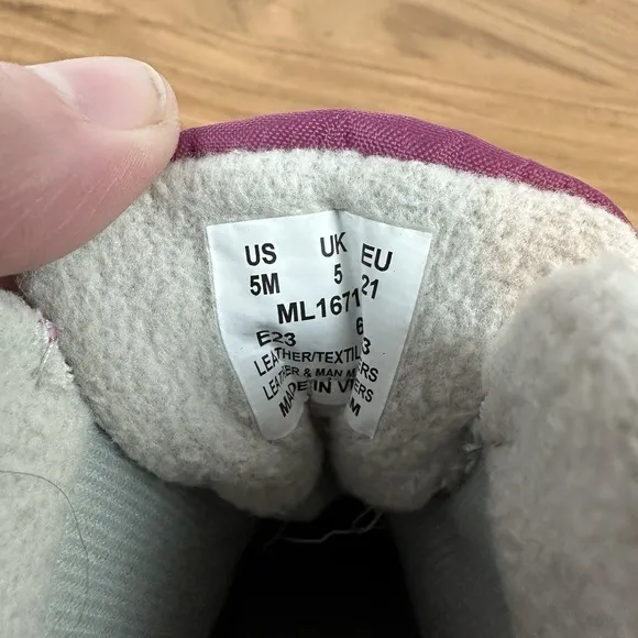 New Little Kids Merrell Snow Storm 2.0 Purple Insulated Waterproof Boots Sz 5