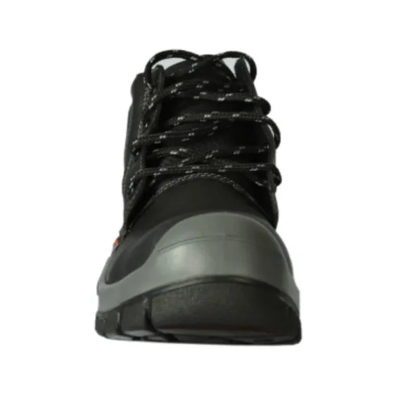 NEW MENS SAFETY WORK BOOTS- IMPACT &amp; SLIP RESISTANT, WATERPROOF | BLACK SIZE 8.5