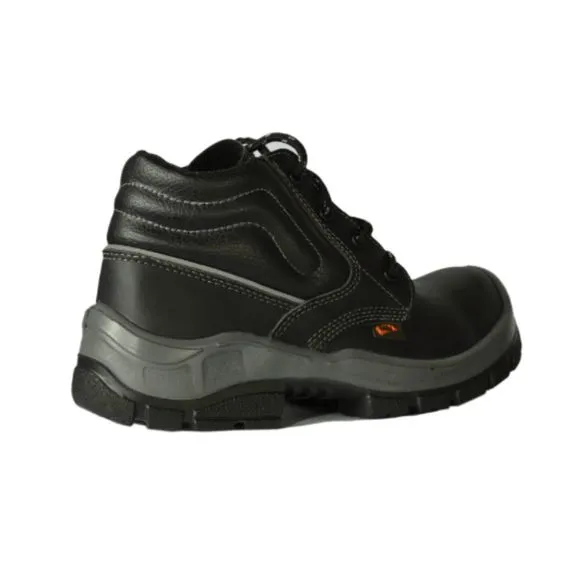 NEW MENS SAFETY WORK BOOTS- IMPACT &amp; SLIP RESISTANT, WATERPROOF | BLACK SIZE 8.5