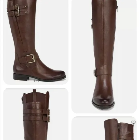 New Naturalizer Jessie Knee High Brown Riding Boots 5 M Regular Calf