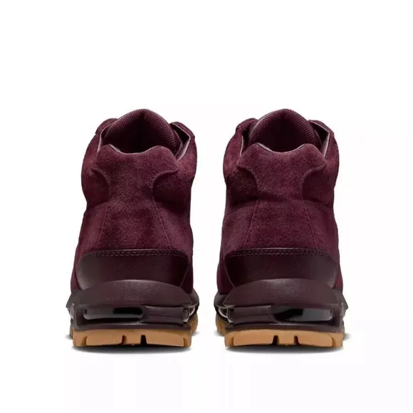 NEW Nike Air Max Goadome Deep Burgundy Gum Men's Suede Boots 865031-602 9-12