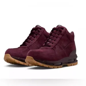NEW Nike Air Max Goadome Deep Burgundy Gum Men's Suede Boots 865031-602 9-12