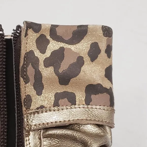 New Nordstrom ITALY Girls Metallic Gold Cheetah Leopard Animal Print 30
