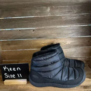 New NWOB Mens‎ Keen Howser Fold Down Black Lined Winter Snow Boots Size 11 M