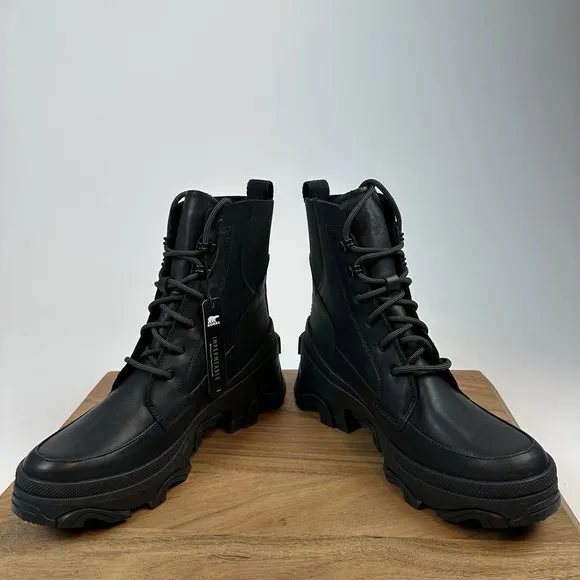 New NWOB Womens Sorel Brex Lace Waterproof Boots Booties Size 9 M