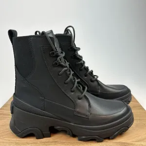 New NWOB Womens Sorel Brex Lace Waterproof Boots Booties Size 9 M