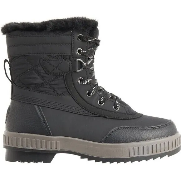 New Pajar Women's Karley Snow Boots - Waterproof Insulated Black EUR 38 US 7-7½