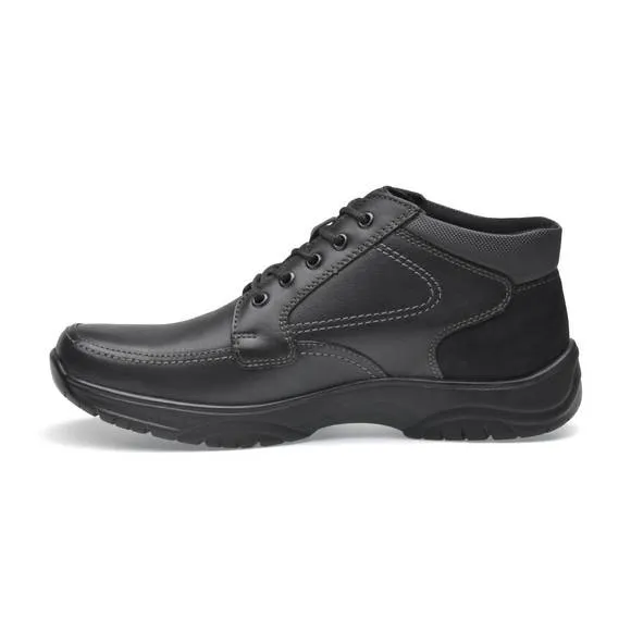 NEW PAZSTOR men's boots low ankle cowhide leather jonas in black