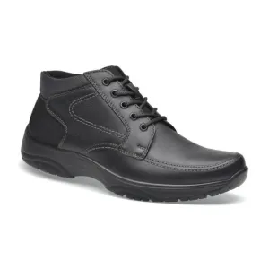 NEW PAZSTOR men's boots low ankle cowhide leather jonas in black