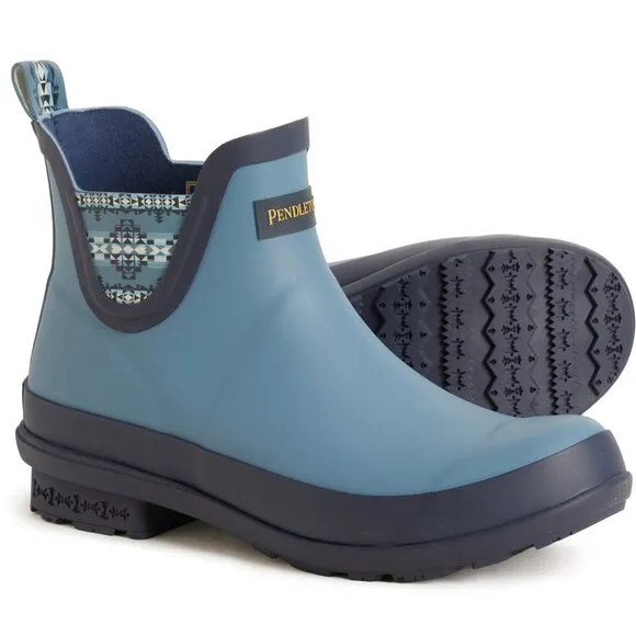 NEW Pendleton Desert Dawn Chelsea Rain Boots - Waterproof For Women in blue 254