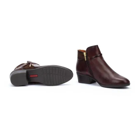 NEW PIKOLINOS women's daroca ankle boot in caoba