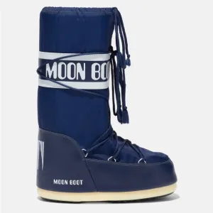 New Size 39-41 Moon Boot Icon Nylon Snow Boots Blue