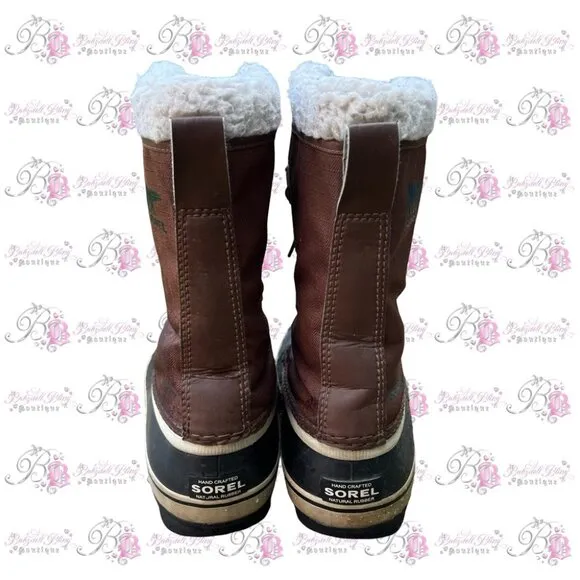 New SOREL 1964 Pac T Size 10 Hickory Brown Winter Snow Men’s Boots warm black