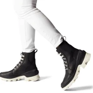 New Sorel Brex Black Lace Ankle Combat Boots Women's 7.5