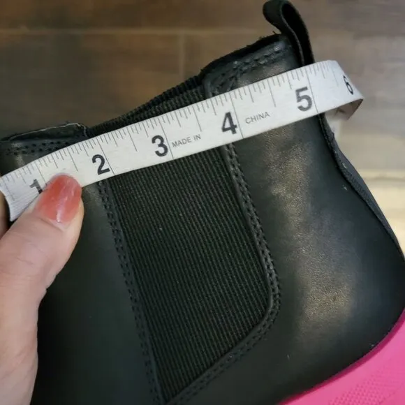 New Sorel Brex Heel Chelsea Boots Womens 9 Black Pink Whimsigoth Outdoors City