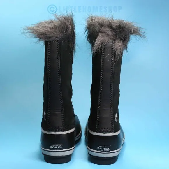 NEW!  Sorel Kids JOAN OF ARCTIC Youth Waterproof Boot, Black, Dove, Size 6