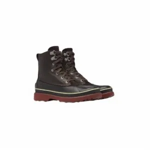 NEW SOREL men's caribou storm waterproof fashion boots in blackened brown