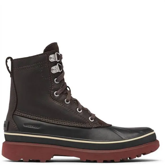 NEW SOREL men's caribou storm waterproof fashion boots in blackened brown