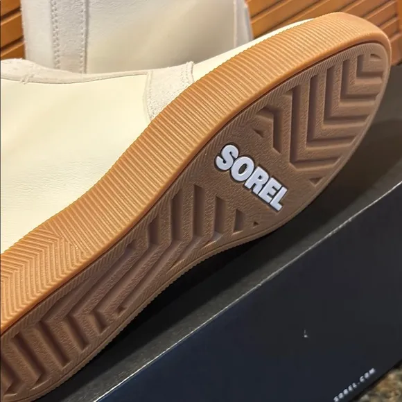 New Sorel Out N About Pull On Wedge Sea Salt Waterproof Boots Sneakers 8