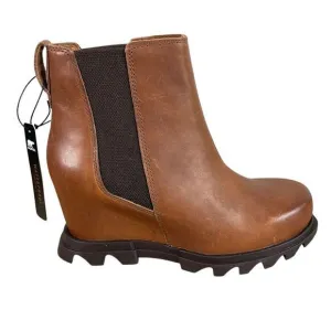 NEW Sorel Womens 6 Joan of‎ Arctic Wedge III Waterproof Chelsea Boots Hazelnut