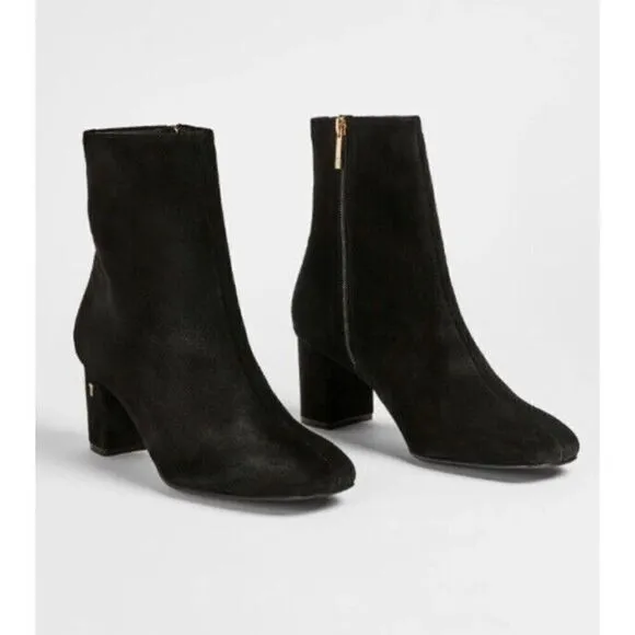 NEW! Ted Baker Neomie Ankle Boots Suede Black EU 40 Women’s US 10